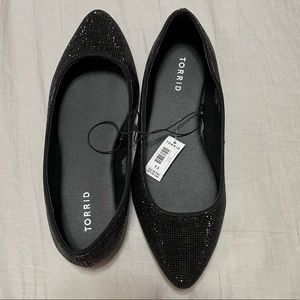 TORRID Rhinstone Pointy Toe Flats